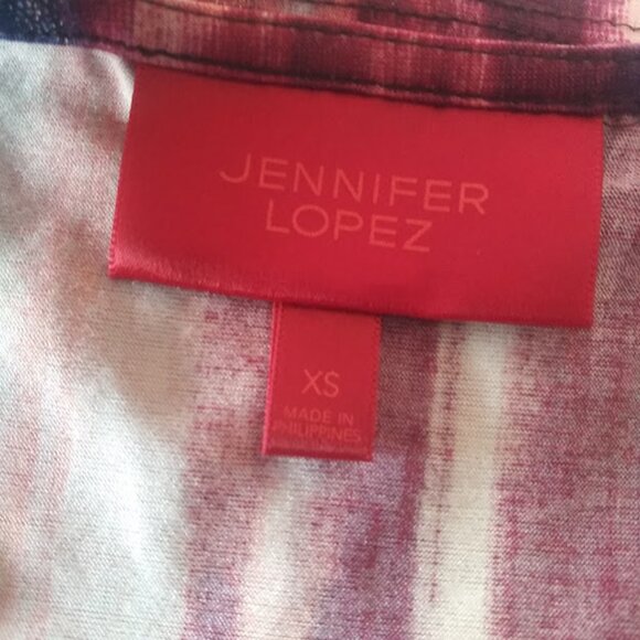 Jennifer Lopez multicolored striped XS women's striped blouse - Picture 11 of 13
